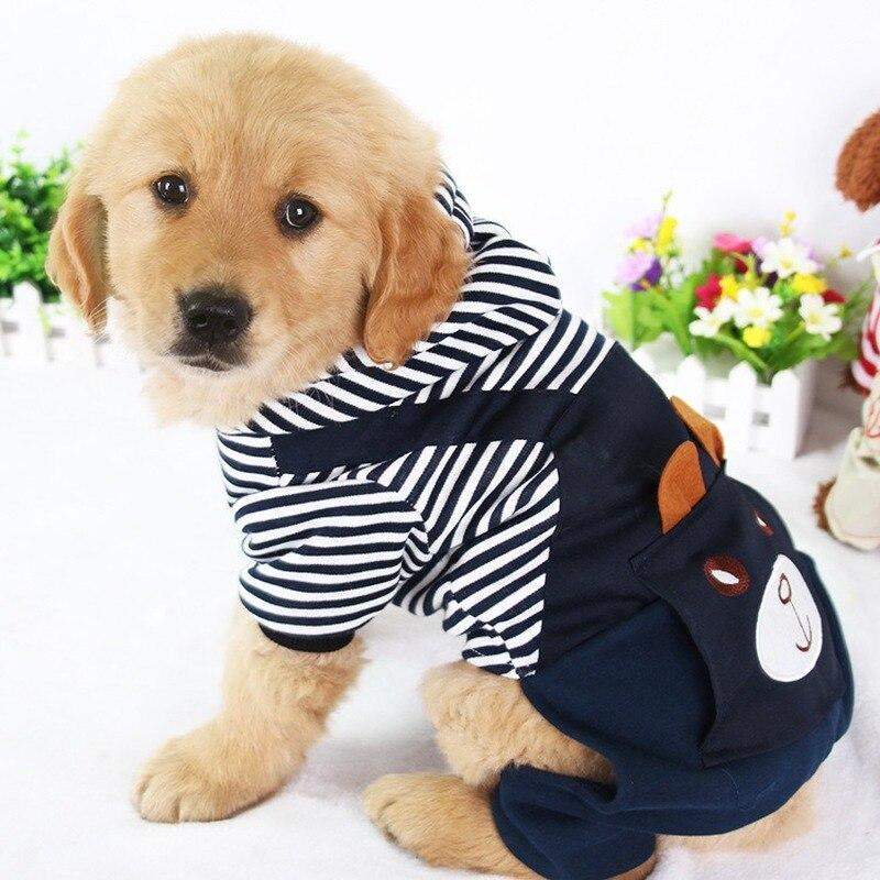Striped Dog Hoodie