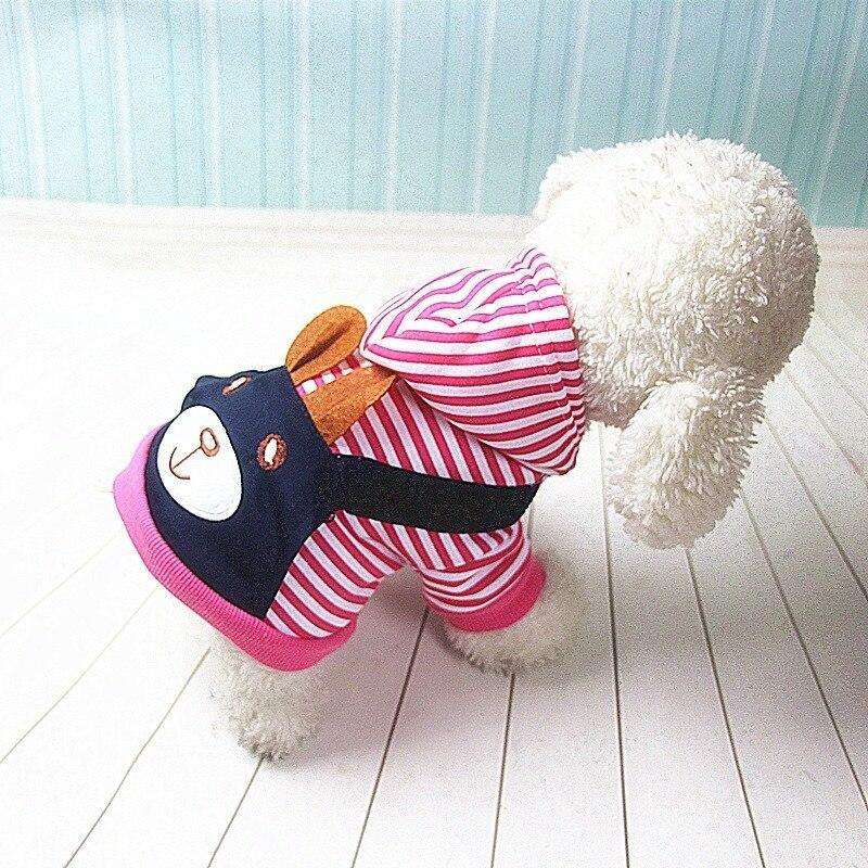 Striped Dog Hoodie