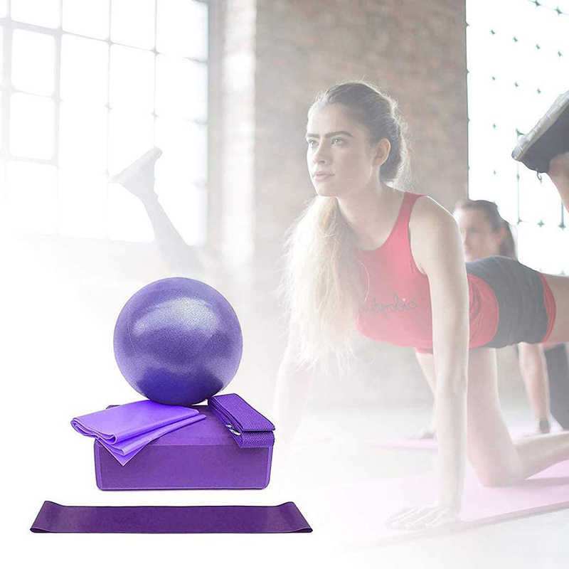Yoga Ball & Block Set