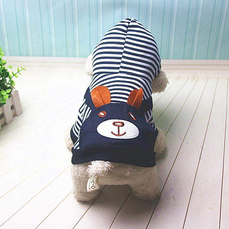 Striped Dog Hoodie