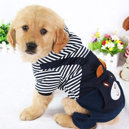 Striped Dog Hoodie