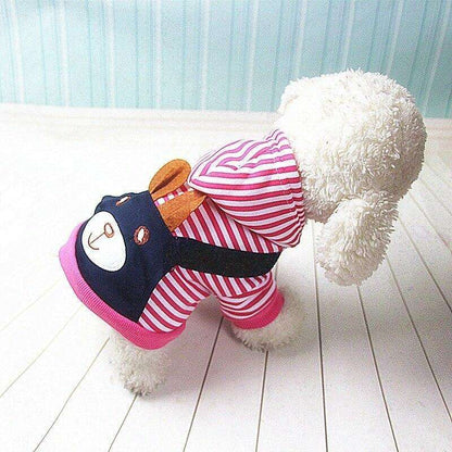 Striped Dog Hoodie