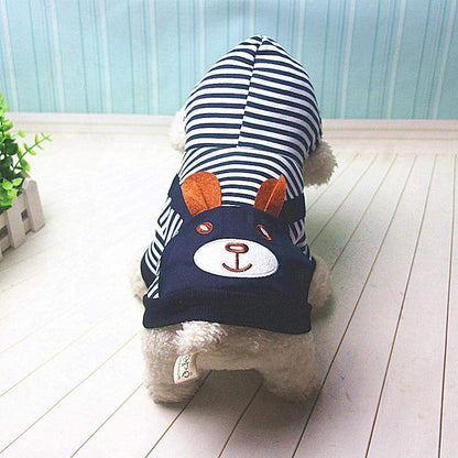 Striped Dog Hoodie
