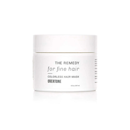 oVertone Haircare The Remedy for Fine Hair Colorless Hydrating Mask with Shea Butter & Coconut Oil Cruelty-Free 8 oz